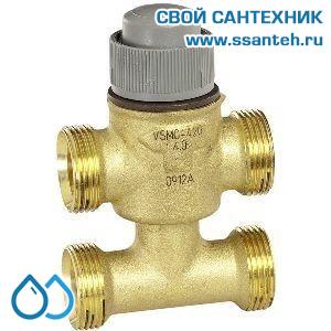 10077 Honeywell, VSMF-415-0.25 Клапан трехходовой с байпасом регулирующий резьбовой, PN16, DN15, Kvs 0.25, 6.5мм, 2…120 °C