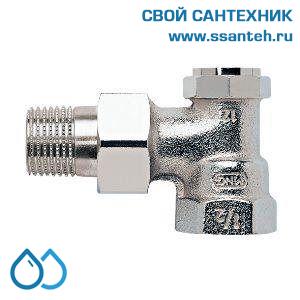 18022 Honeywell, V2400E0020 Клапан запорно-дренажный радиаторный угловой, 3/4", Kvs 1.7, Ру 10, 130С, с сохраняемой настройкой