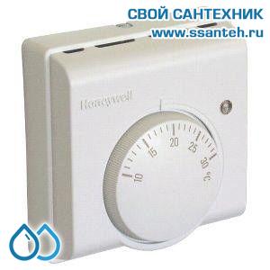 07051 Honeywell T6360A1152 Комнатный термостат для отопления или охлаждения, 10-30С, SPDT, 230В, 10(3)А, крупная шкала