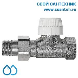 08202 Honeywell V2000DVS15 Клапан термостатический радиаторный прямой, 1/2", Kvs 0.75, Ру 10, 130 С, dPmax=1бар, с предварительной настройкой